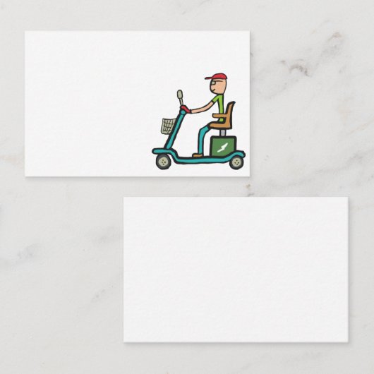 Mobility Scooter Visitenkarte (Vorne/Hinten)