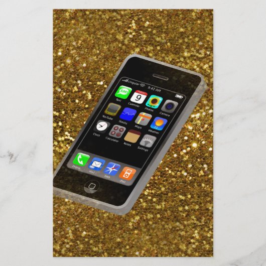 Mobiltelefon Briefpapier (Vorderseite)