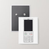 Mobiltelefon Button (Vorderseite/Rückseite)