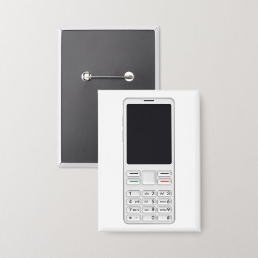 Mobiltelefon Button (Vorderseite/Rückseite)