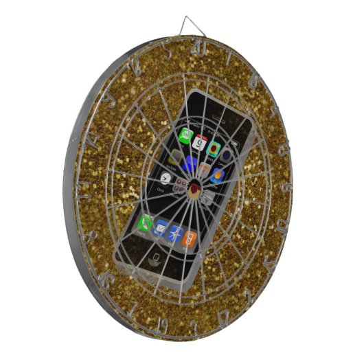Mobiltelefon Dartscheibe (Vorderseite Links)