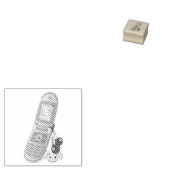 Mobiltelefon Gummistempel (Stempel)