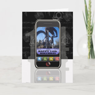 Mobiltelefon, Handy SMS-Nachricht Happy Birthda Karte