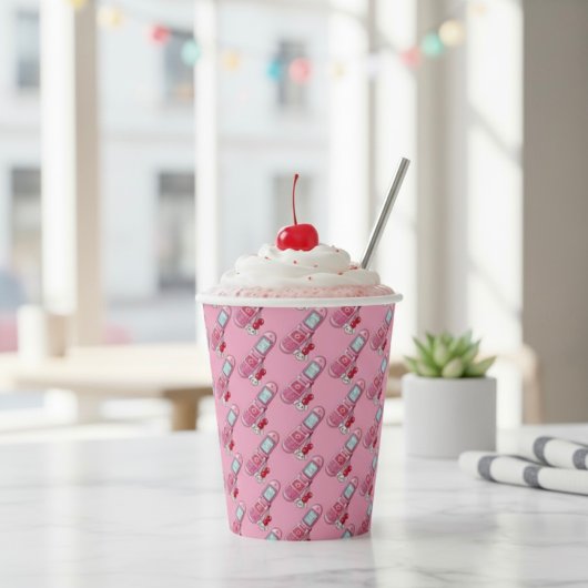 Mobiltelefon Pappbecher