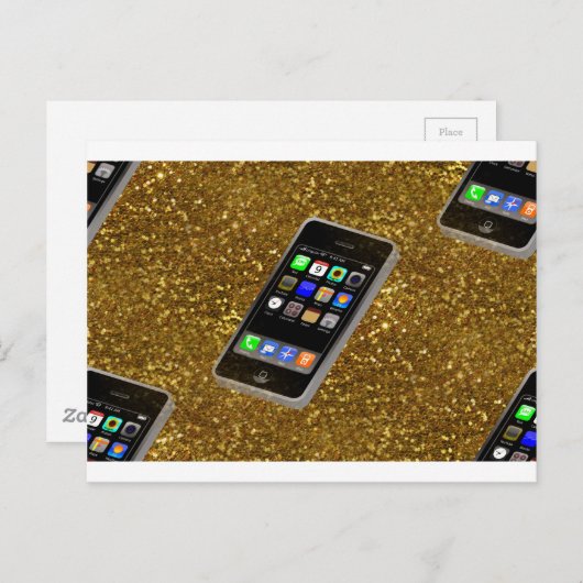 Mobiltelefon Postkarte (Vorne/Hinten)