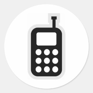 Mobiltelefon Runder Aufkleber