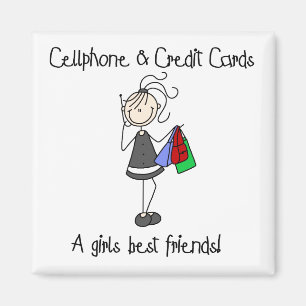 Mobiltelefon und Kreditkarte-Magnet Magnet