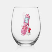 Mobiltelefon Weinglas Ohne Stiel (Vorderseite)