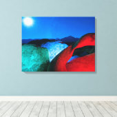 Mobius Arch & Rocks | Alabama Hills, Kalifornien Leinwanddruck (Insitu (Holzboden))