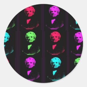 Mobius Collage Runder Aufkleber