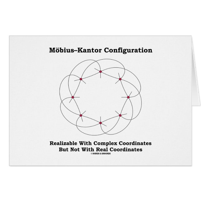 Möbius-Kantor Konfigurations-realisierbarer (Vorderseite (Horizontal))