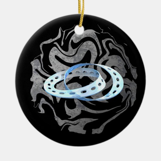 Mobius Streifen Keramik Ornament (Vorne)