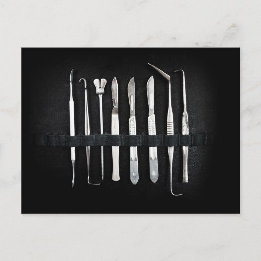 Möblierte Antiquitätenwerkzeuge Postkarte (Vorderseite)