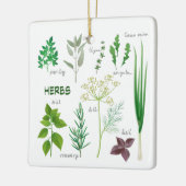 Möblierte Kräuter Design Keramik Ornament (Links)