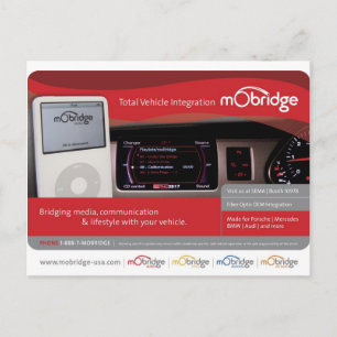 mObridge USA pre-SEMA postcard Postkarte