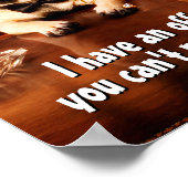 Mobster Dog Poster (Ecke)