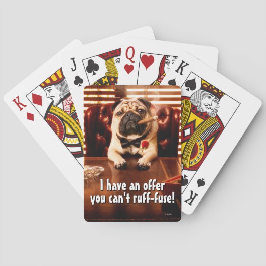 Mobster Dog Spielkarten (Rückseite)