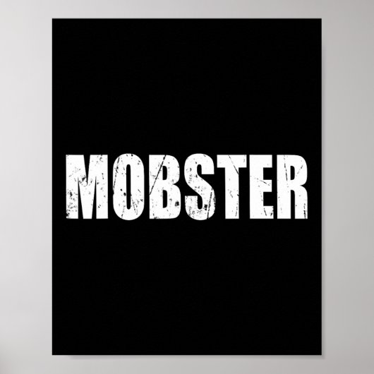 Mobster Halloween Kostüm Funny Niedlich erschütter Poster (Vorne)