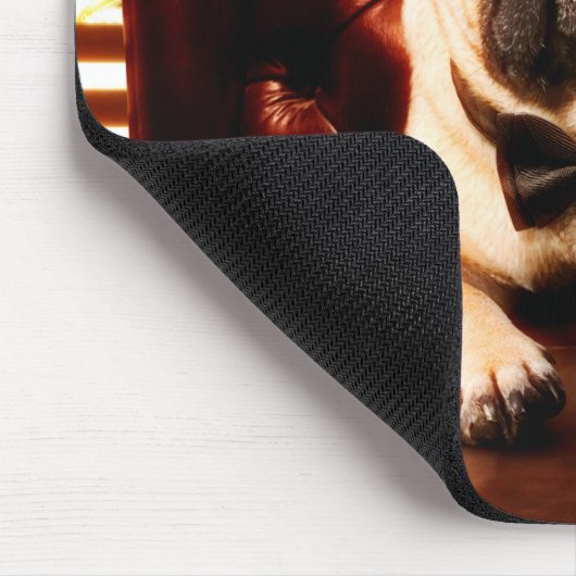 Mobster Hund Mousepad (Ecke)