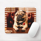 Mobster Hund Mousepad (Mit Mouse)