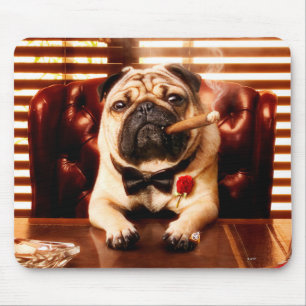 Mobster Hund Mousepad
