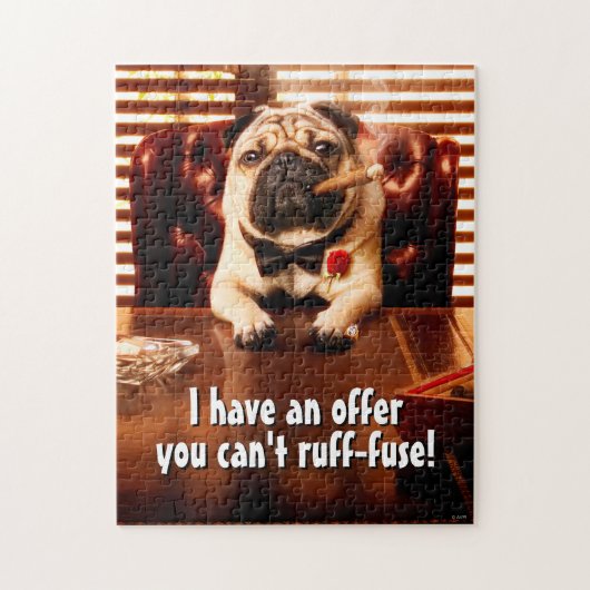 Mobster Hund Puzzle (Vertikal)