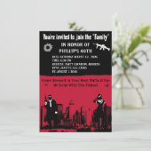 Mobster-Party Einladungen (Stehend Vorderseite)