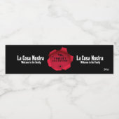 Mobster-Party Wasserflaschenetikett (Einzelnes Label)