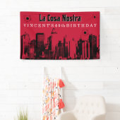 Mobster Themed, Gangster-Party Banner (Insitu)