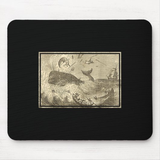 Moby attackiert Walfangboote Mousepad (Vorne)