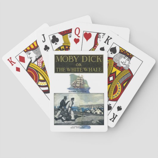 Moby Dick die großen weißer Wal-Spielkarten Spielkarten (Rückseite)