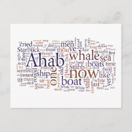 Moby Dick letzte Kapitel Wörter Postkarte
