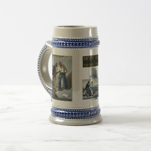 Moby Dick oder der weiße Wal Bierglas (Vorderseite Links)