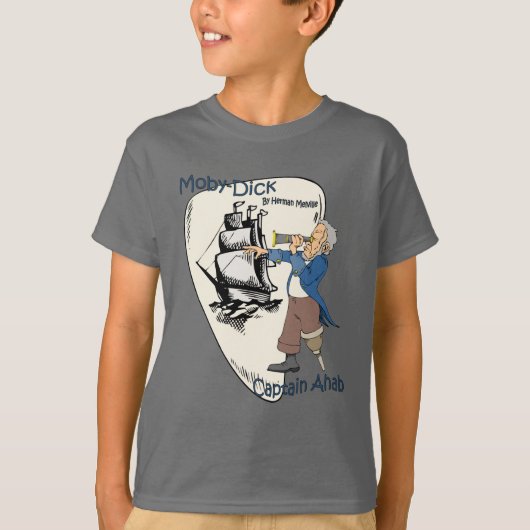 Moby-Dick oder The Whale ~ Captain Ahab ~ Spyglass T-Shirt (Vorderseite)