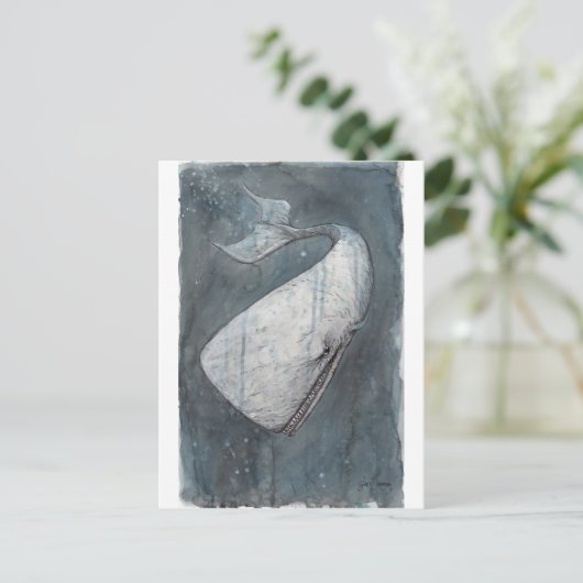 Moby Dick Postkarte (Stehend Vorderseite)