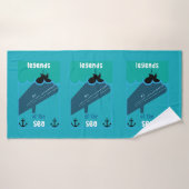 Moby Dick Sea Fantasy | Sonnenlicher Ozean und See Badehandtuch (Badehandtuch)