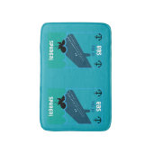 Moby Dick Sea Fantasy | Sonnenlicher Ozean und See Badematte (Vorderseite Vertikal)