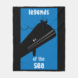 Moby Dick Sea Fantasy | Sonnenlicher Ozean und See Fleecedecke