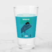 Moby Dick Sea Fantasy | Sonnenlicher Ozean und See Glas (Rückseite)