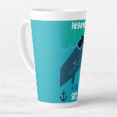 Moby Dick Sea Fantasy | Sonnenlicher Ozean und See Milchtasse (Linke Ecke)