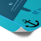 Moby Dick Sea Fantasy | Sonnenlicher Ozean und See Poster (Ecke)