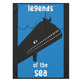 Moby Dick Sea Fantasy | Sonnenlicher Ozean und See Tischdecke