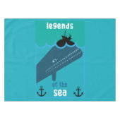Moby Dick Sea Fantasy | Sonnenlicher Ozean und See Tischdecke (Vorderseite (Horizontal))