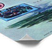 Moby Dick The Voyage of The Pequod Herman Melville Poster (Ecke)