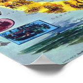 Moby Dick The Voyage of The Pequod Herman Melville Poster (Ecke)