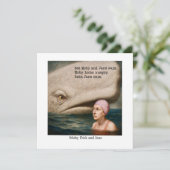 Moby Dick und Jane Einladung (Stehend Vorderseite)