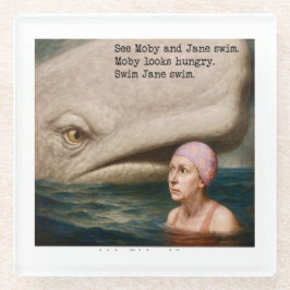 Moby Dick und Jane Glasuntersetzer