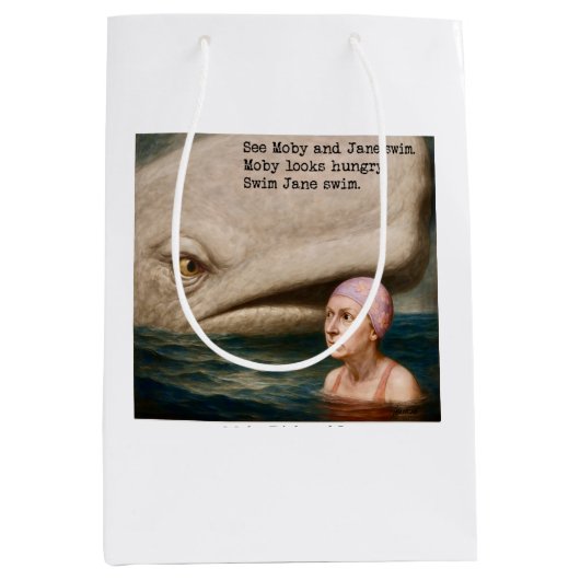 Moby Dick und Jane Mittlere Geschenktüte (Vorderseite)