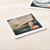 Moby Dick und Jane Rechteckiger Pappuntersetzer (angewinkelt)