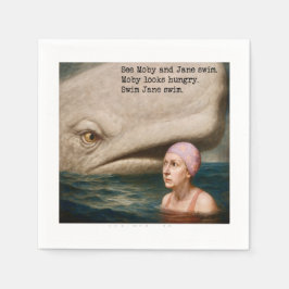 Moby Dick und Jane Serviette
